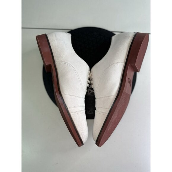 Ralph Lauren Team USA Olympic Flat White Nubuck Oxford Shoes - W10/M8